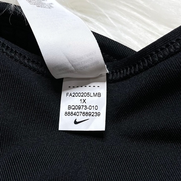 Nike Sports Bra Medium Support Non Padded Black Racerback - Picture 5 of 5